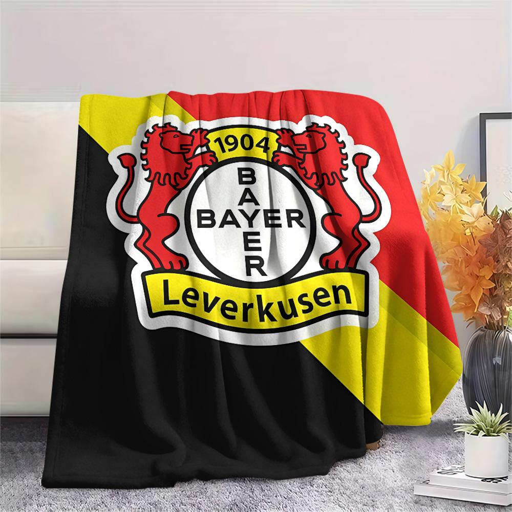 Bayer 04 Leverkusen Print Flannel Blanket, High Quality Comfortable for All Seasons, Home Decor, Warmth and Comfort, Perfect for Christmas Gifts