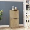 VidaXL Buffet Sideboard Storage Cabinet Home Organizer Living Room Furniture Interior Sonoma Oak 30x30x70 811175