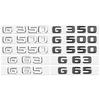 Flat Font Letters S480 S680 S63 G550 G65 4MATIC V8 Emblem for Mercedes Benz AMG G S Class Car Trunk Nameplate Logo Sticker rr1