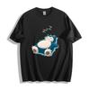 Sleepy Snorlax Pokémon T-Shirt - Classic Napping Pose Unisex Tee