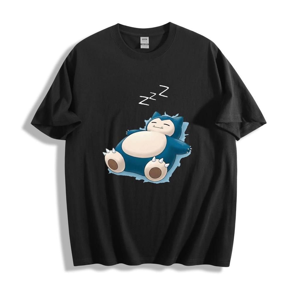 Sleepy Snorlax Pokémon T-Shirt - Classic Napping Pose Unisex Tee