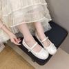 Retro Flat Shallow Toe Single Shoes New Versatile Insole Height-increasing Shoes