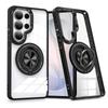 CAXITON Magnetic Ring Stand Transparent Case for Samsung S25 Plus
