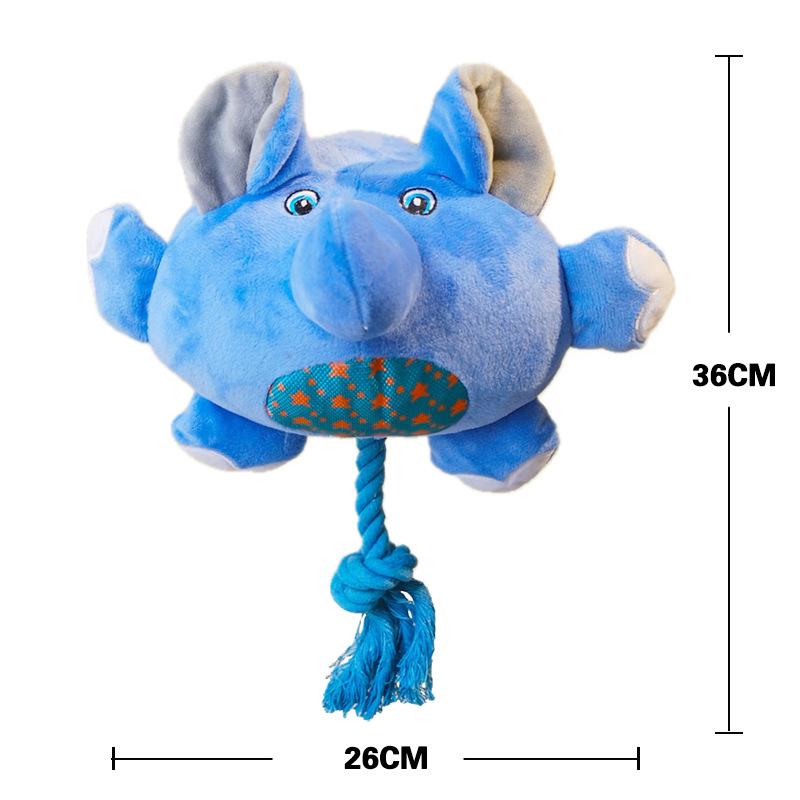 Cross-border New Style Plush Pet Dog Toy Dolphin Sounding Sniffing Puzzle Stress-relief Training Food-hiding Supplies