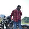 motorcycle Riding Suit Casual Retro Four Season Kevlar Motorcycle Checkered Shirt Anti Fall Assault Suit