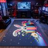 Easter Bunny Excavator Large Room Carpet Non Slip Cartoon Kids Bedroom Living Room Floor Mat Home Decor Children's Play Carpet
