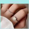 Stylish Heart Shaped Yellow Crystal Ring For Women Adjustable Copper Fashionable Design