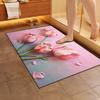 Visual Flower Floor Mat Soft Mud Door Absorbent Diatom Mat Non-Slip Bath Rugs for Tub
