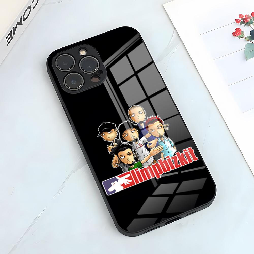 

Чехол для телефона Band L-Limp Bizkit для iPhone 17 Pro Max 15 Pro 16 14 Plus 12 13 Mini 11 Pro Ударопрочная стеклянная крышка iPhone14 ProMax