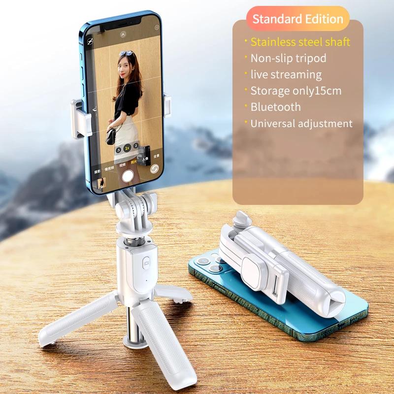 Foldable Mini Tripod Selfie Stick with for Remote Control 770mm Extended Length Portable Design
