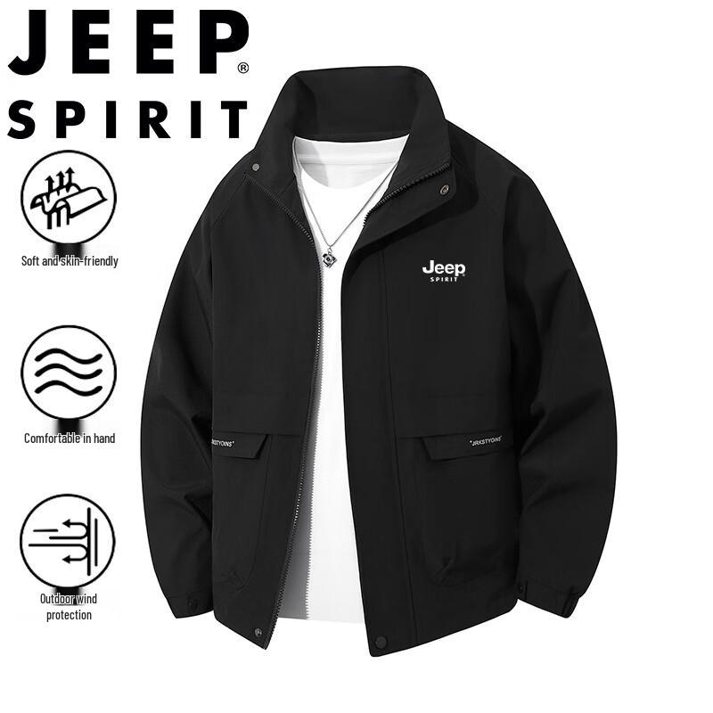 JEEP SPIRIT Men's Casual Multi-Pocket Jacket
