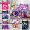 K-Pop Demon Hunters Blanket Girls Boys Plush Throw Blanket Novelty Warm Blanket All Season Huntrix Fan Gift for Office Travel