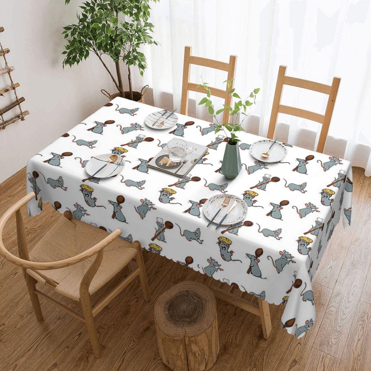 Jingyue Pet Unisex Remy Ratatouille Pack Custom Rectangular Tablecloth Waterproof Table Cover For Dining Events Table Cloth