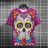 Mexican Skull Day Of The Dead Graphic T Shirt For Unisex WoUnisexs Graffiti Clothing Horror Goth T-shirts Fashion Streetwear Tops Tees