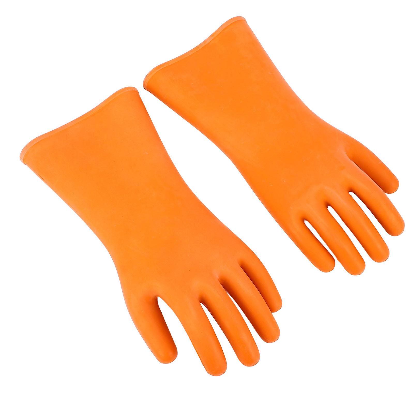 

1 пара перчаток с высоким напряжением, резиновые, устойчивые к порезам, водонепроницаемые, 20000 В, 12 кВ, электрик