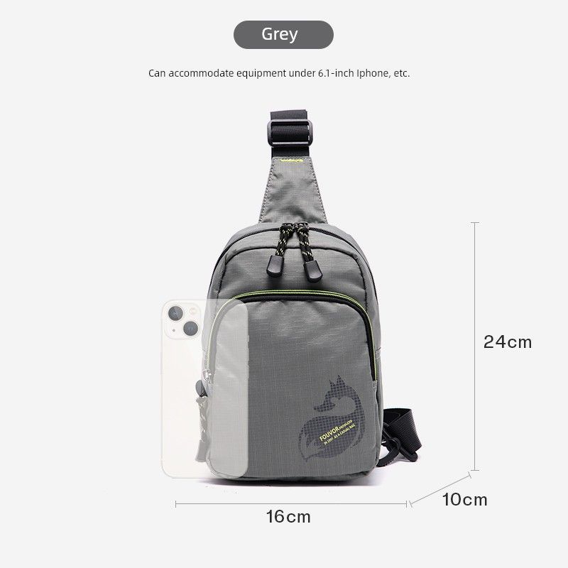 

Multifunctional Canvas Travel Mobile Phone Small Shoulder Bag Firefox Outdoor Lightweight Messenger Bag New Oxford Cloth Chest Bag Women