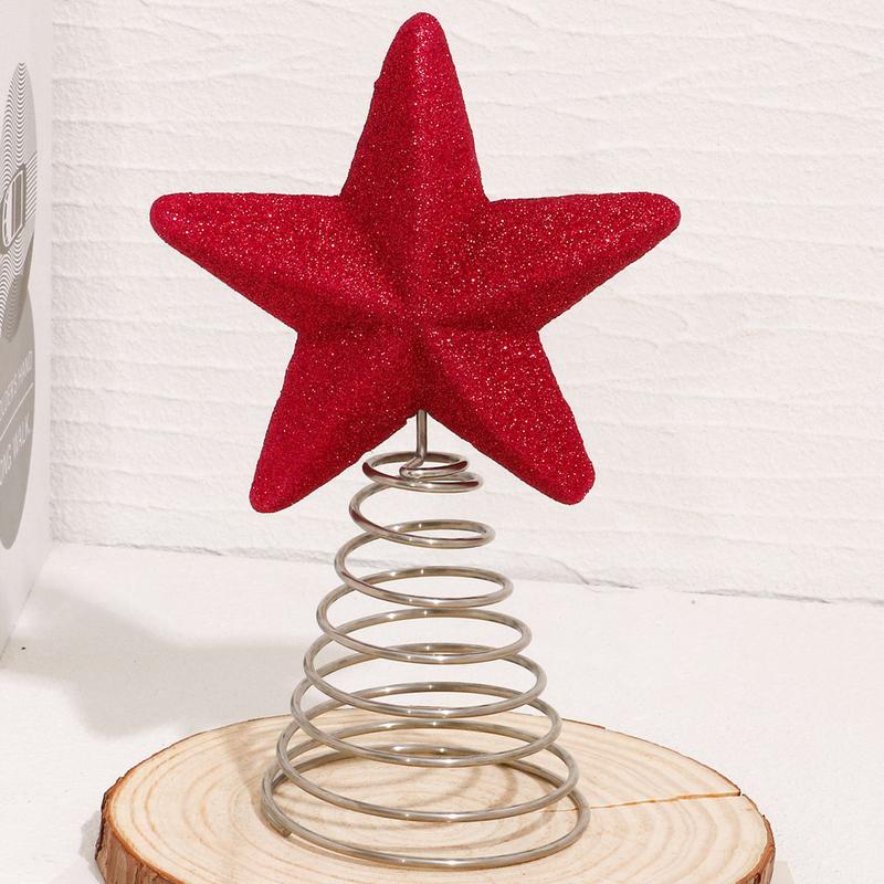 Weihnachtsbaumspitze Weihnachtsstern Baumspitze Dekoration Feiertagsdeko Ornament Festliche Indoor-Party Wohnaccessoires Für