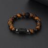 Pulsera con Colgantes de Constelaciones de los 12 Signos del Zodiaco para Hombre Mujer Multicapa Pulsera de Ojo de Tigre Regalo de Amistad Sagitario Acuario Leo