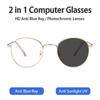 Photochromic Sun Glasses Women Blue Light Glasses 2 In 1 Sun Glasses UV400 Sunglasses for Women