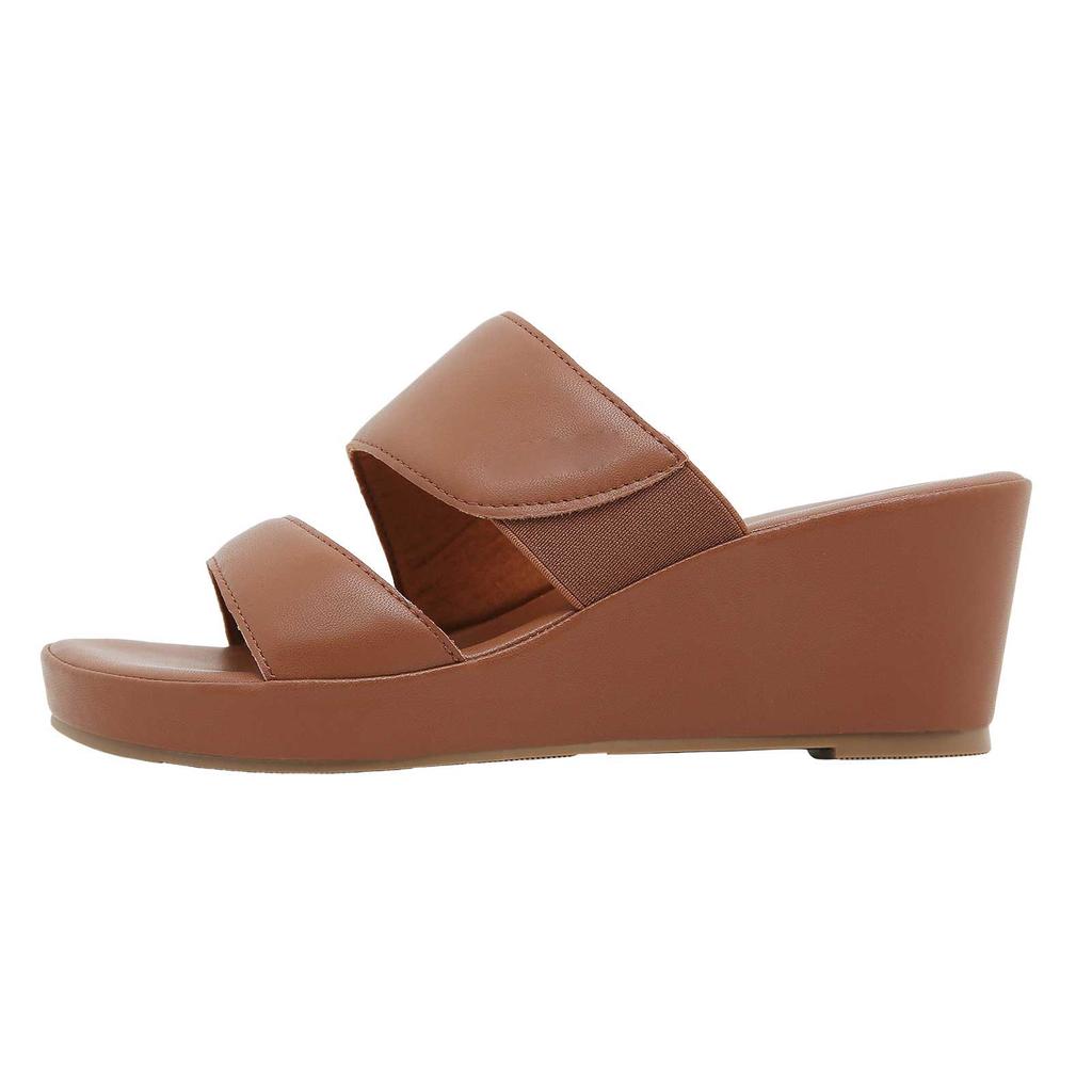 Chunky Platform Slippers Women's Sandals Leather Solid Color Ladies Fashion Slides Thick Sole Summer Shoes Woman Flip Flops