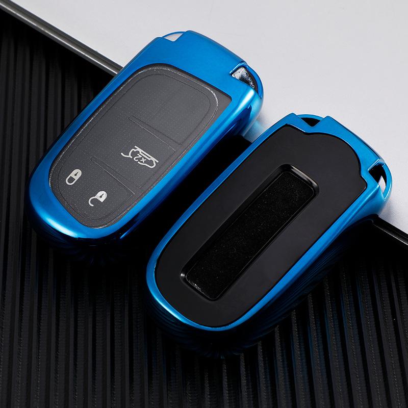 Compatible Key Cover for Jeep Compass, Renegade, Grand Cherokee & Dodge