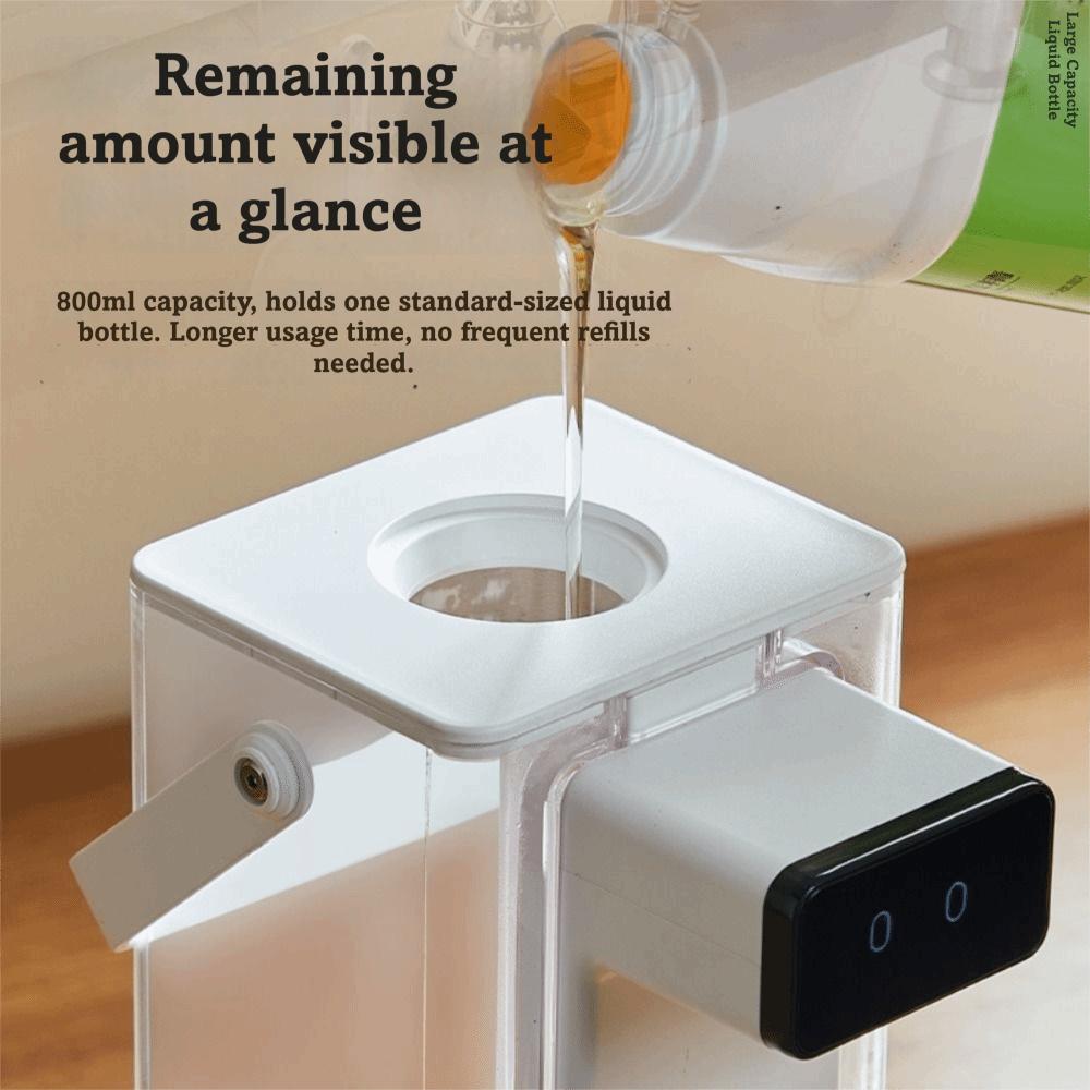 Désinfectant pour mains électrique intelligent de 800 ml, distributeur mural à détection automatique, Lavage de vaisselle