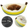 Winter Warm Cat Bed Banana-shaped Cat Sleeping Nest Cute Pet Bed for Cats Small Medium Dogs Detachable Kitten Bed Pet Supplies