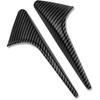 Black Carbon Fiber Style Side Camera Decoration Cover Trim For Tesla Model S X 3