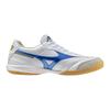 [Mizuno] Futsal Shoes Morelia SALA ELITE IN - Club Activities, Football, Soccer, Wide Fit, Lightweight, Indoor, Super White Pearl x Laser Blue, 26.0 c
