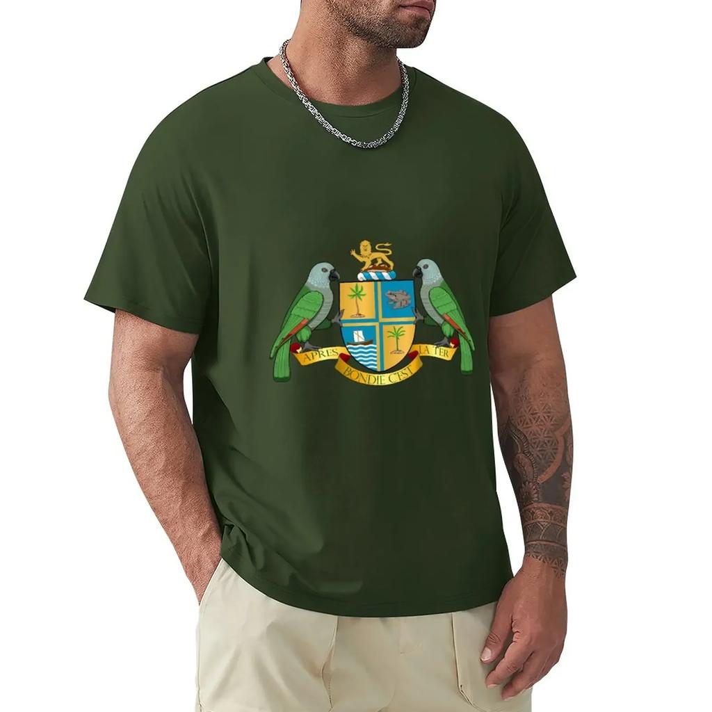 Coat of arms of Dominica T-Shirt boys animal print summer clothes T-shirt summer top customs t shirts