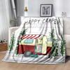 Happy Campers Adventure Blankets Are Suitable for Living Rooms,making Them an Ideal Choice for Outdoor Travel and Gifts.