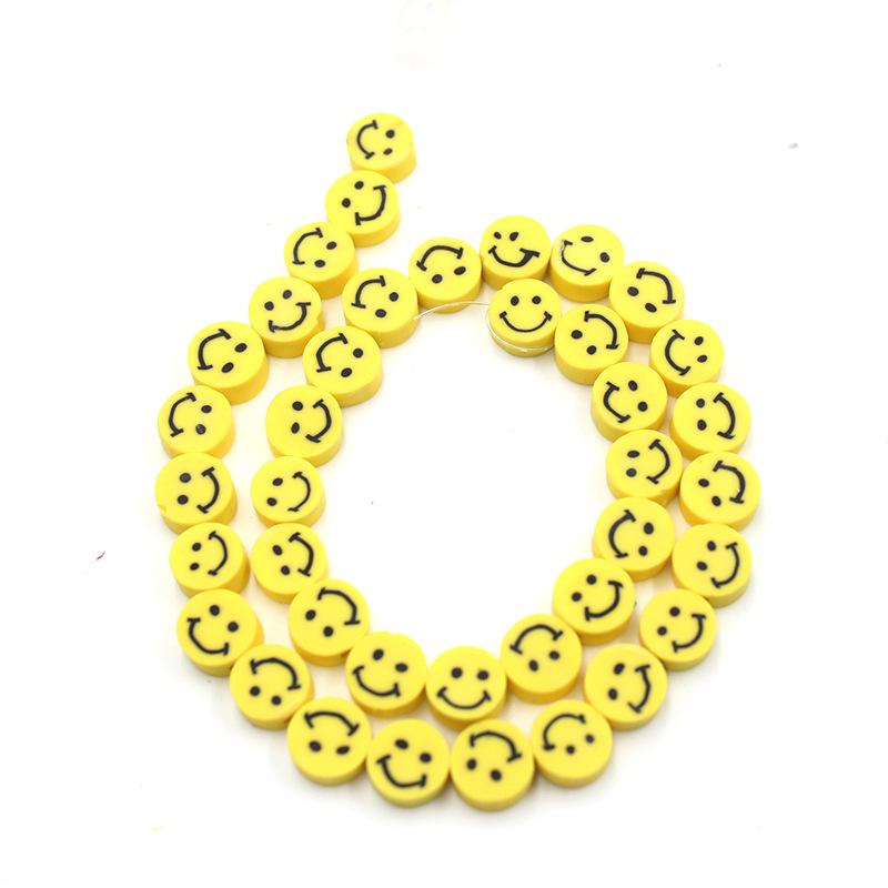 Soft Pottery Beads Beaded Handmade Materials Diy Jewelry Accessories Mobile Phone Chain Bead Separation Mixed Color Soft Pottery Loose Beads