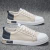 New Men's Korean Canvas Shoes Fashion Casual Shoes Breathable Non-slip Sports Shoes for Young Students.