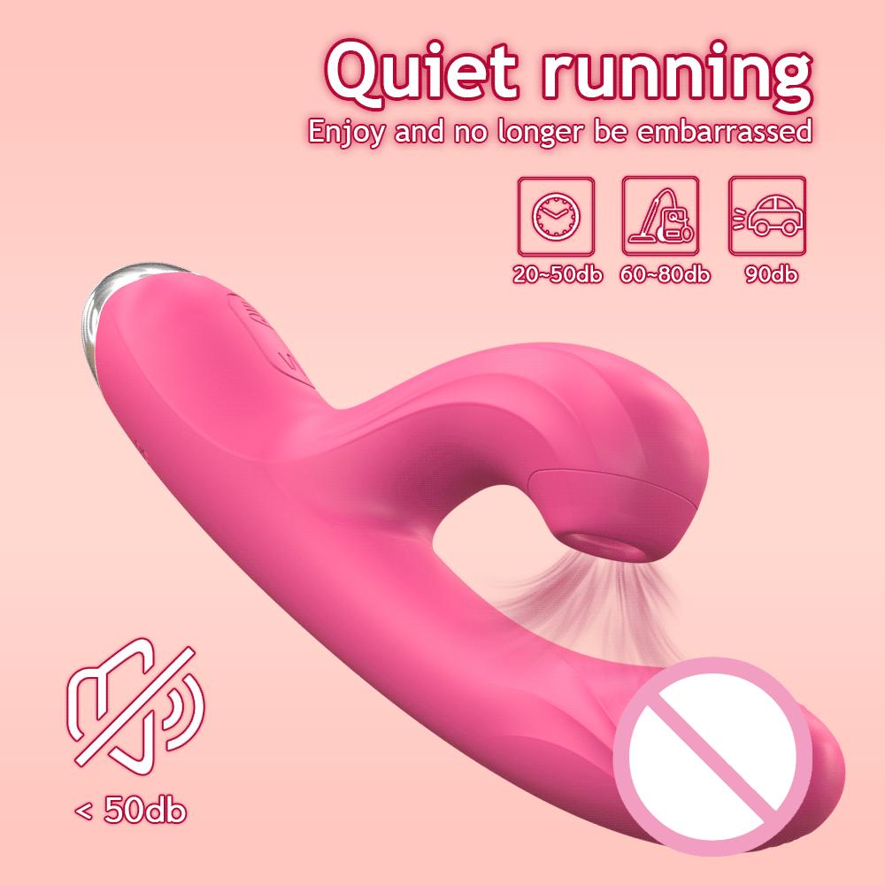 Rabbit Vibrator Clit Sucking Stimulation Dildo Vibrating Vaginal Massage G Spot Masturbation Couple Toys Female Adult Products