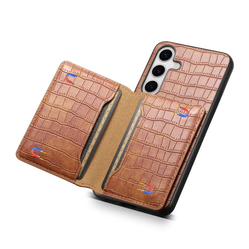 EUCAGR Crocodile Pattern Case Coque For Samsung A14 A23 A24 A34 A53 A54 A51 A52 A31 A70 A13 A32 A33 A22 A20 A15 A25 A35 A55 5G