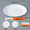 Commercial White Melamine Round Dinner Plate