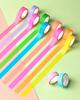 YUBX Masking Tape Fluorescent Colors Solid Colors Perfect for DIY Gift and 10-Piece Set & (Pastel & Fluorescent) - Crafts, Journals, Planners,