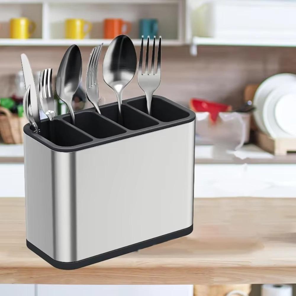 Large Capacity Kitchen Utensil Holder Multifunctional Spoon Fork Chopstick Holder