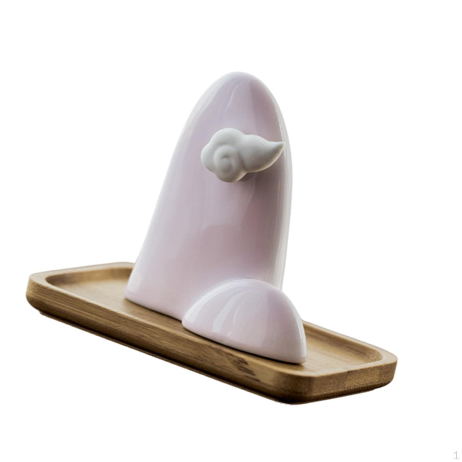 

Керамический держатель для благовоний с подносом, фарфоровая подставка для использования на столе и во время медитации Pink