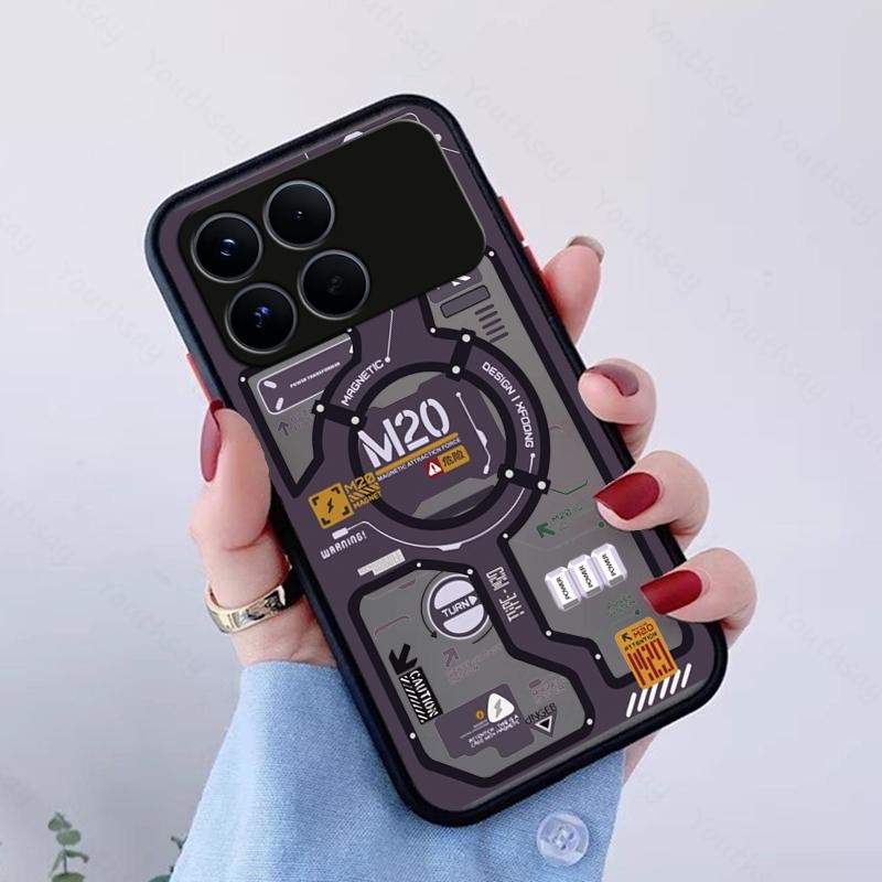For Xiaomi POCO F8 Pro Case Unique Machine Style Matte Silicone PC Shockproof Protector Case POCO F8 Pro Cover POCO F8 Ultra