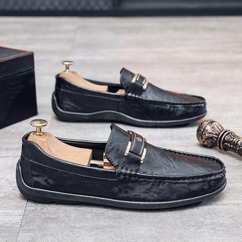 

Мужские кожаные лоферы на мягкой подошве, весна 2024 года 40