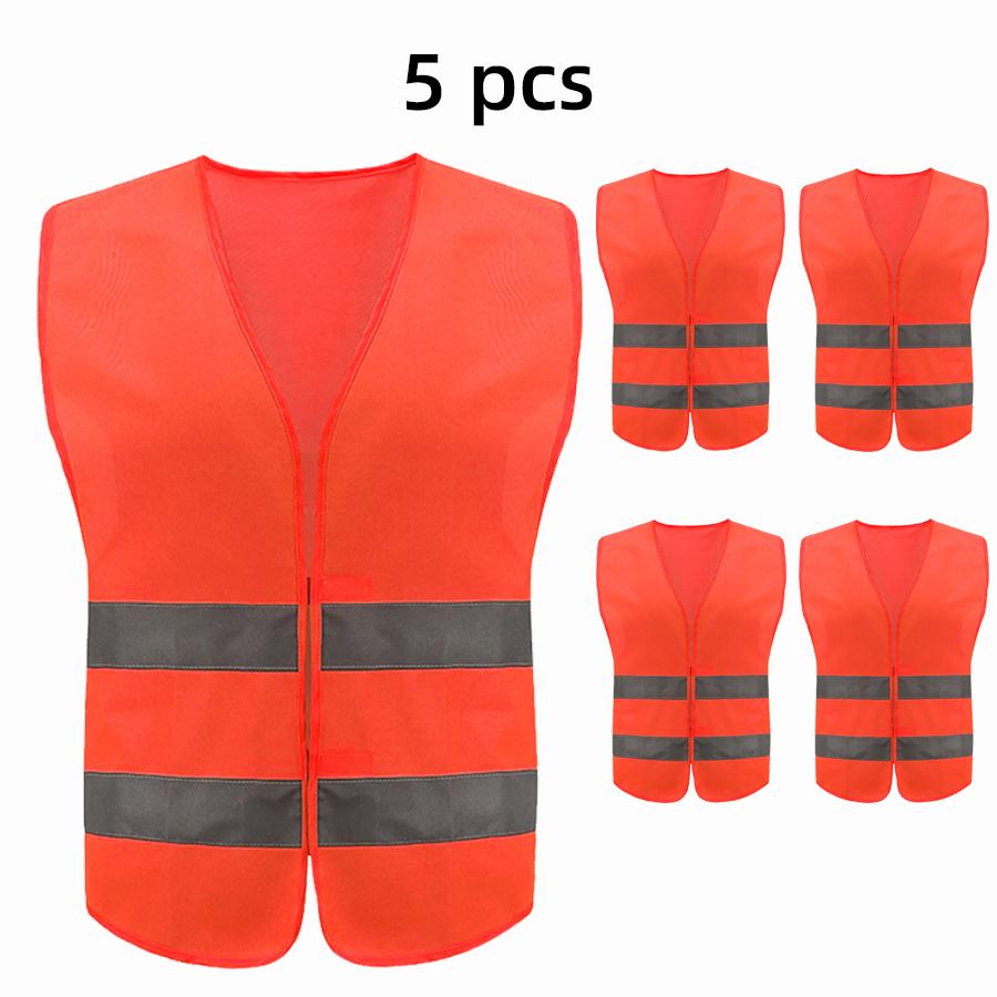 Safety High Visibility Reflective Vest Night Cycling Lightweight Adjustable For Vest Gear For Night Jogging Biking Runing
