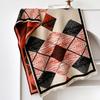 Geometric simplicity contrasting colors double-sided imitation cashmere scarf winter high-end warm shawl