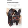 Three-dimensional craft tie black white retro versatile luxury high-end suit shirt accessories women and men young trend