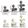Plastic Double Layer Soap Rack Drill-Free Vacuum Suction Soap Dish Soap Sponge Holder  Kitchen