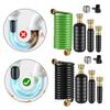 Retractable Brass Faucet Adapter With Flexible Hose For Garden Irrigation Drainage Kit Durable ABS Material Leak Proof Design
