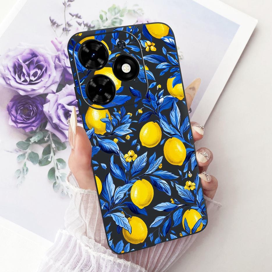 For Tecno Spark Go 2024 Case BG6 Beautiful Butterfly Tree Painted Cover Soft TPU Phone Case For Tecno Spark Go 2024 Fundas Coque