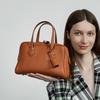 Premium Light Luxury First-layer Leather Victoria Bag Versatile Oblique Span Commuter Bag Genuine Leather Women's Pillow Bag