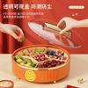 Wedding Candy Box Red Wedding Plate Household Plate Living Room Wedding Supplies Festive Fruit Tray Wedding Tray Dried Fruit Box