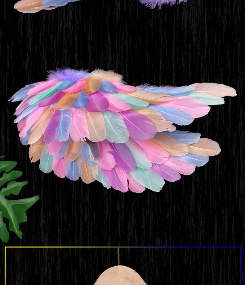 Glowing Elf Fairy Wand with Angel Feather Rainbow Wings - Little Girl's Birthday Gift & Stage Prop